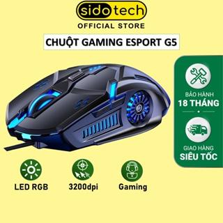 Chuột gaming máy tính có dây game thủ SIDOTECH YINDIAO G5 3200DPI / Chế độ LED 7 màu / 6 nút bấm - Hàng Chính Hãng