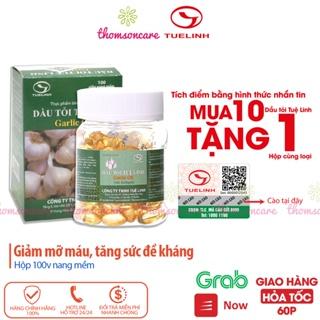 Dầu tỏi Tuệ Linh Giảm mỡ máu - Tăng sức đề kháng - Garlic Oil tinh dau toi hộp 100 viên - KM mua 5 hộp tặng 1 hộp