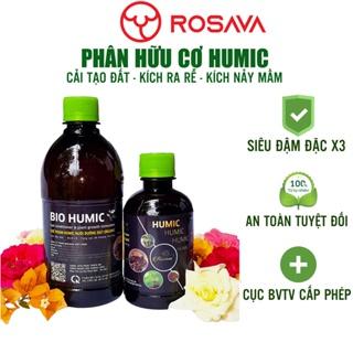 Phân bón hoa hồng Rosava, siêu kích rễ cực mạnh humic cho cây cảnh hoa lan, hoa giấy, sen đá