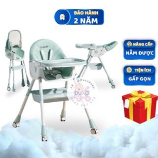 GHẾ ĂN DẶM UMOO , V-BABY nằm ngả có bánh xe gấp gọn giá rẻ. Ghế ăn dặm cho bé