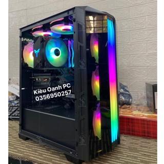 Vỏ Case máy tính XIGMATEK TRIPLE X (EN44245) mặt kính cường lực (No Fan) - PREMIUM ATX, RGB STRIP sẵn dải led mặt trước