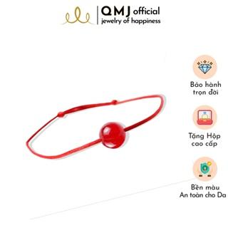QMJ Vòng tay chỉ đỏ Đá may mắn phong thủy cho cả nam và nữ Q412
