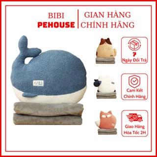 Bộ chăn gối ngủ văn phòng gấp gọn dùng văn phòng, du lịch và dã ngoại bibi shop