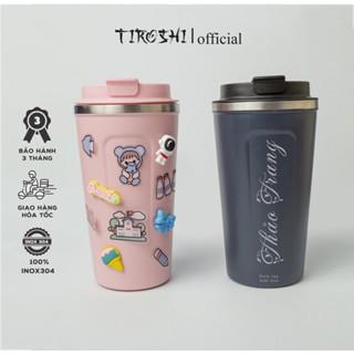 Free khắc chữ - Cốc giữ nhiệt khắc tên theo yêu cầu  510ml, ly giữ nhiệt coffee vỏ ngoài bằng nhựa,không dùng điện