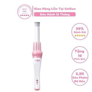 Máy uốn tóc xoăn tự động chất liệu gốm sứ đường kính uốn 28mm - DETI bảo hành 90 ngày