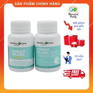 Bổ não [Úc] Healthy Care Ginkgo Biloba 2000mg - 100 viên 6000mg - 60 viên