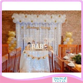 Rèm vải voan lưới, kim tuyến treo trang trí tiệc party - Baby Bee