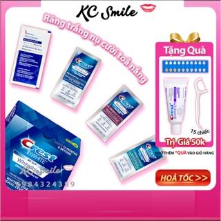 Set 7 gói - 14 Miếng dán trắng răng Crest 3D White - Dành cho răng thường và nhạy cảm