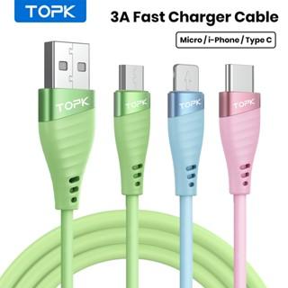 TOPK Dây Cáp Sạc USB Type C 1M Cho Điện Thoại Iphone