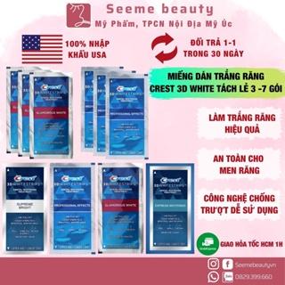 [Bill Mỹ] Miếng Dán Trắng Răng Crest 3D White Glamorous - Professional - 1 Hour - Charcoal SeeMebeauty