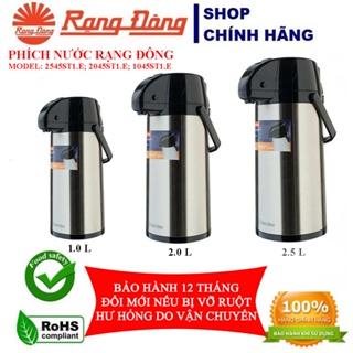 Bình giữ nhiệt phích nước Rạng Đông dòng cao cấp dạng cần bơm vỏ inox hàng chính hãng.