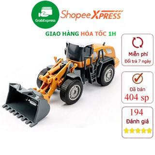 Xe đồ chơi, mô hình xe xúc đất cho bé chất liệu nhựa an toàn, tỉ lệ lớn