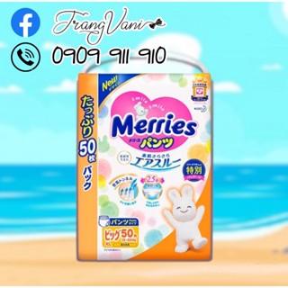 [Cộng Miếng - Jumbo] Tã Bỉm Dán/Quần Merries Nội Địa size NB96/S88/M68