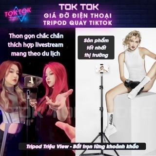 Giá đỡ điện thoại-Tripod quay chụp chân đèn livestream đỡ máy ảnh cứng bền đẹp chắc chắn triệu view