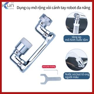 【phổ biến nóng】Đầu nối vòi nước thông xoay 1080 độ Đầu Vòi Phun Nước vòi nước tăng áp 2 chế độ nước