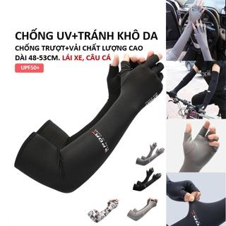 Găng Tay Chống Nắng Nam Nữ Dài PaceLINE SPORT, Bao Tay Chống Nắng Hở Ngón Chống Tia UV,Tất Vớ Đeo Tay Có Vân Chống Trượt