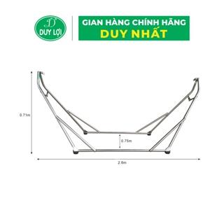 KHUNG VÕNG XẾP DUY LỢI INOX CỠ LỚN - QUÀ TẶNG 10 MÓC ÁO