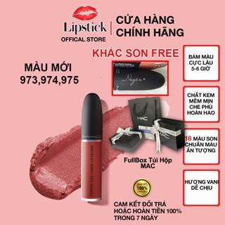 Son MAC chính hãng powder kiss liquid lipcolour , son kem lì lâu trôi Lipstick 5ml