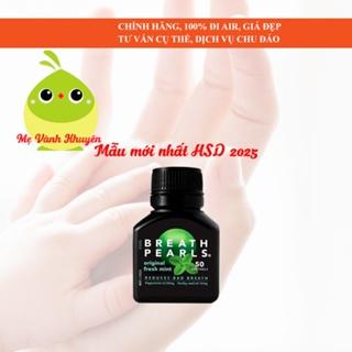 Viên thơm miệng thảo dược Breath Pearls, Úc (50v)