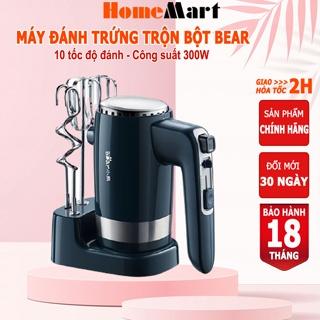 Máy đánh trứng cầm tay Bear, đánh trứng trộn bột 10 tốc độ, CS 300W, HomeMart – Hàng chính hãng BH 18 tháng