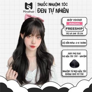Thuốc Nhuộm Tóc Màu Đen Tự Nhiên | Lên Từ Mọi Nền Tóc | Hạ Nền - Minzihair