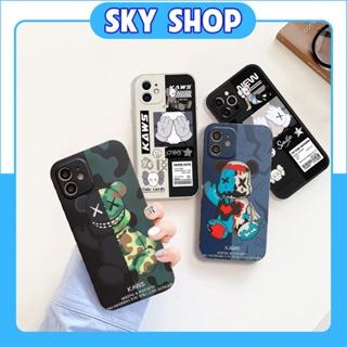 Ốp Lưng iPhone Cạnh Vuông in Hình Kaws 6/6plus/6s/6splus/7/7plus/8/8plus/x/xs/11/12/13/pro/max/plus/promax Sky Shop