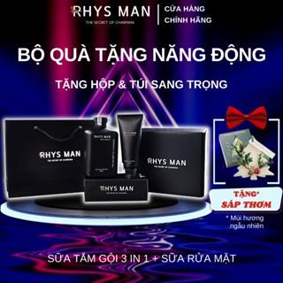 Bộ Quà Tặng Nam - Sữa tắm gội nam Rhys Legend hương nước hoa 350 ml & Sữa rửa mặt nam Rhys Coconut Fresh 100ml