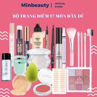 Bộ trang điểm đầy đủ LAMEILA 17 món Make Up tô màu trang điểm Mascara Kẻ Mày Kẻ Mắt cho Người Mới Học