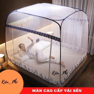 Màn chụp tự bung đỉnh rộng vuông Kiều Phi - Mùng chụp người lớn gấp gọn tiện dụng 1m2 1m6 1m8 2m2 cao cấp
