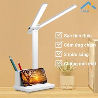 Đèn học để bàn chống cận thị Pin sạc tích điện 1.200mAh bóng led cảm ứng không tỏa nhiệt mã 36011