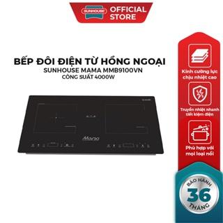 [Mã ELMALL31 giảm 3% đơn 3TR] Bếp đôi điện từ hồng ngoại Sunhouse Mama MMB9100VN