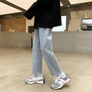 Quần jean baggy xanh bạc rách Gấu cá tính nam, nữ ống đứng, dáng suông, không phai, màu A02 - Z01 Town