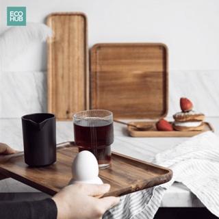 Khay gỗ đựng đồ ăn, đĩa gỗ decor, nhà hàng, quán ăn ECOHUB