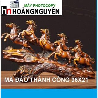 [Giá hủy diệt] TƯỢNG GỖ MÃ ĐÁO THÀNH CÔNG BÁT MÃ TRUY PHONG SIZE 36x21x11cm