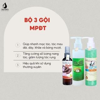 Bộ 3 Chăm Sóc Tóc Gội Xả Xịt Tinh Dầu Bưởi Ngăn Rụng Tóc Kích Mọc Tóc
