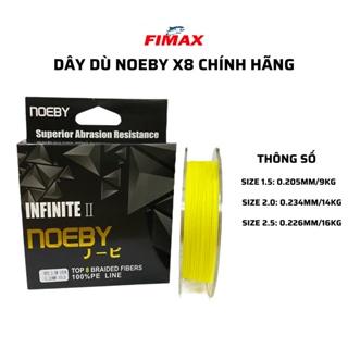 Dây dù câu cá PE Noeby X8 Infinite II màu vàng 150m, siêu mịn công nghệ Nhật Bản, Dây PE chìm lửng câu cá lóc,cá chẽm...