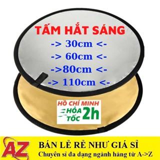 Tấm Hắt Sáng Tròn 60cm/ 80cm/ 110cm, Miếng Hắt Sáng 2 Trong 1 Chụp Ảnh Chuyên Nghiệp