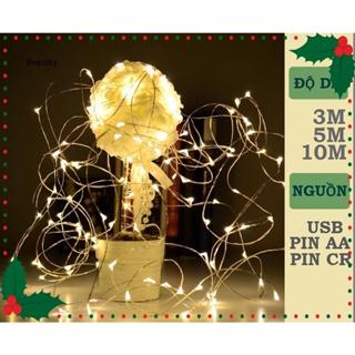 ⚡SIÊU SALE⚡ĐÈN LED 3M-5M-10M DÙNG PIN 3A-AAA-CR-USB-NHÁY💖DECOR💖NOEL💖TẾT💖DÂY ĐỒNG TRẦN LED (DÙNG PIN)💖ĐOM ĐÓM💖FAIRY LIGHT