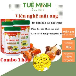 Viên tinh bột nghệ mật ong rừng Tuệ Minh cao cấp 3 hộp loại 500g (1,5kg)