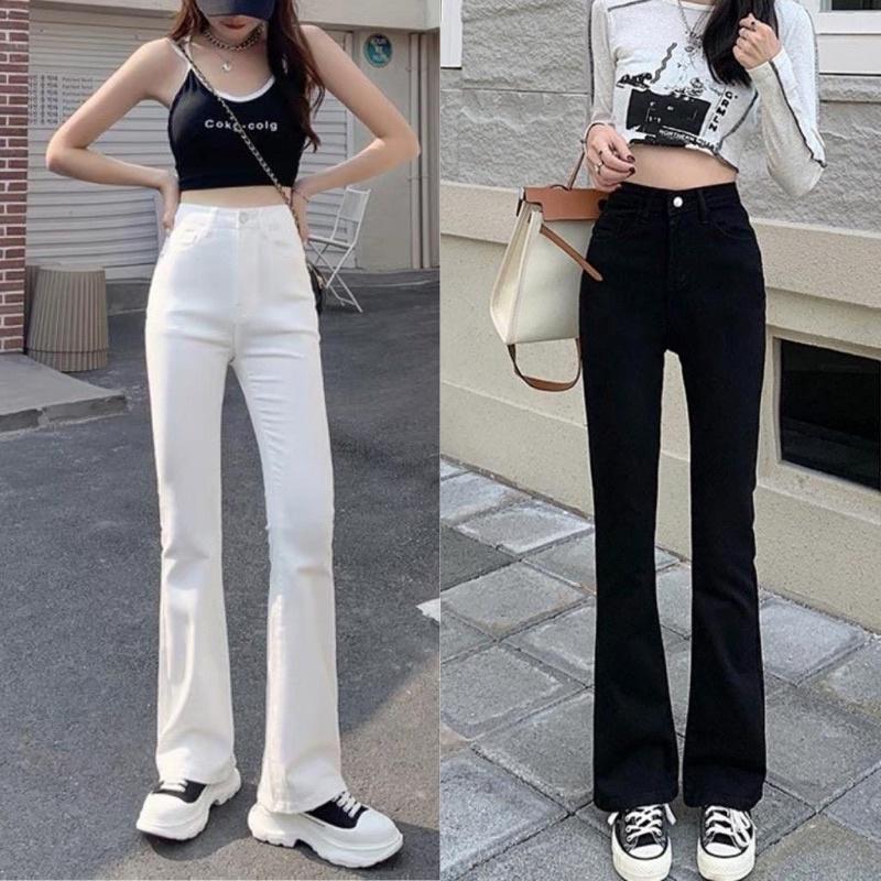 Quần jean ống loe nữ có thể phối với những kiểu áo nào để tạo nên outfit ấn tượng?