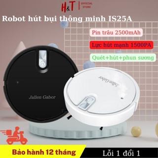 Robot hút bụi, lau nhà tự động phun sương IS25A không dây thông minh có tia UV, tự động làm sạch bụi bẩn