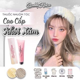 Thuốc nhuộm tóc màu KHÓI XÁM, KHÓI ÁNH XÁM thuốc nhuộm tóc cao cấp, kem nhuộm tóc tại nhà Buddyhairs tặng kèm dụng cụ