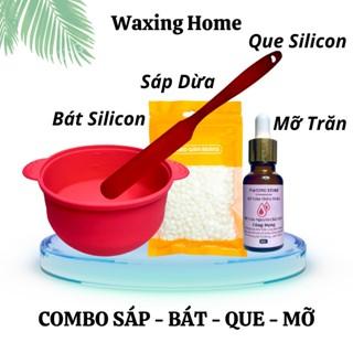 Combo wax lông nóng ngon,bổ,rẻ<Bát +Sáp +Que + Mỡ>dùng tại nhà siêu tiện lợi