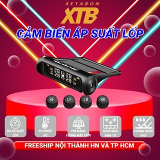 Cảm biến áp suất lốp Xetabon TPMS dành cho ô tô van ngoài chống nước pin sạc năng lượng mặt trời, màn hình LCD