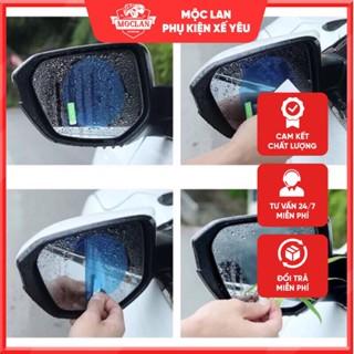 Bộ 4 miếng dán chống nước gương kính ô tô, miếng dán chống bám nước gương chiếu hậu nano tiện dụng loại 1