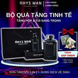 Bộ Quà Tặng Nam - Sữa tắm gội nam 3 in 1 Legend hương nước hoa 350 ml & Dung dịch vệ sinh nam Ultimate 100ml RHYS MAN