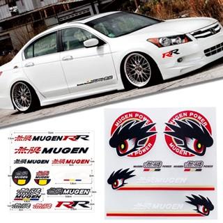 Decal dán trang trí hình đôi mắt 3D cho xe hơi Honda Mugen Power Commander