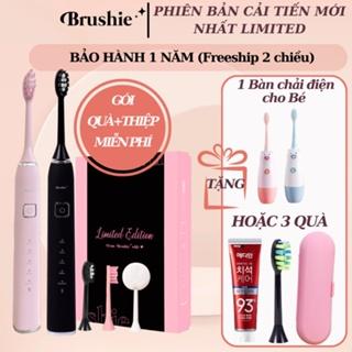 [Tặng 3 Quà] BRUSHIE LIMITED Bàn Chải Điện Sonic x Rửa Mặt, 5 Chế độ, Rung 31.000,Pin 1200mAh, Bảo Hành chính hãng 1 năm