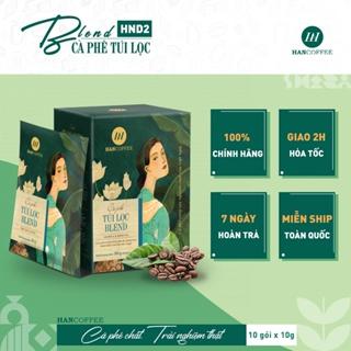 [Mã BMLTM50 giảm đến 50K đơn 99K] Cà Phê Phin Giấy HANCOFFEE Túi Lọc Blend Đậm Vị Đắng Nhẹ, Ngọt Sâu Hộp 10 gói - HND2