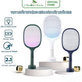 Vợt muỗi thông Minh Kiêm Đèn Bắt Muỗi Tự Động 2 Trong 1 Bảo Hành 12 Tháng - Pin sạc cao cấp 1200 mah - Bảo hành 12 tháng
